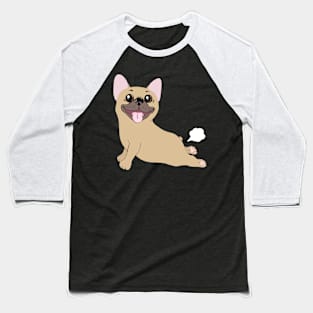 French bulldog yoga pose and little fartfart Baseball T-Shirt